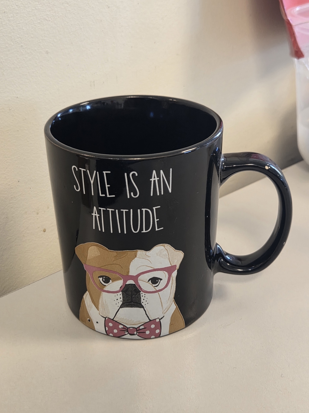 Chasing Baxter 'Style Is An Attitude' English Bulldog Ceramic Mug